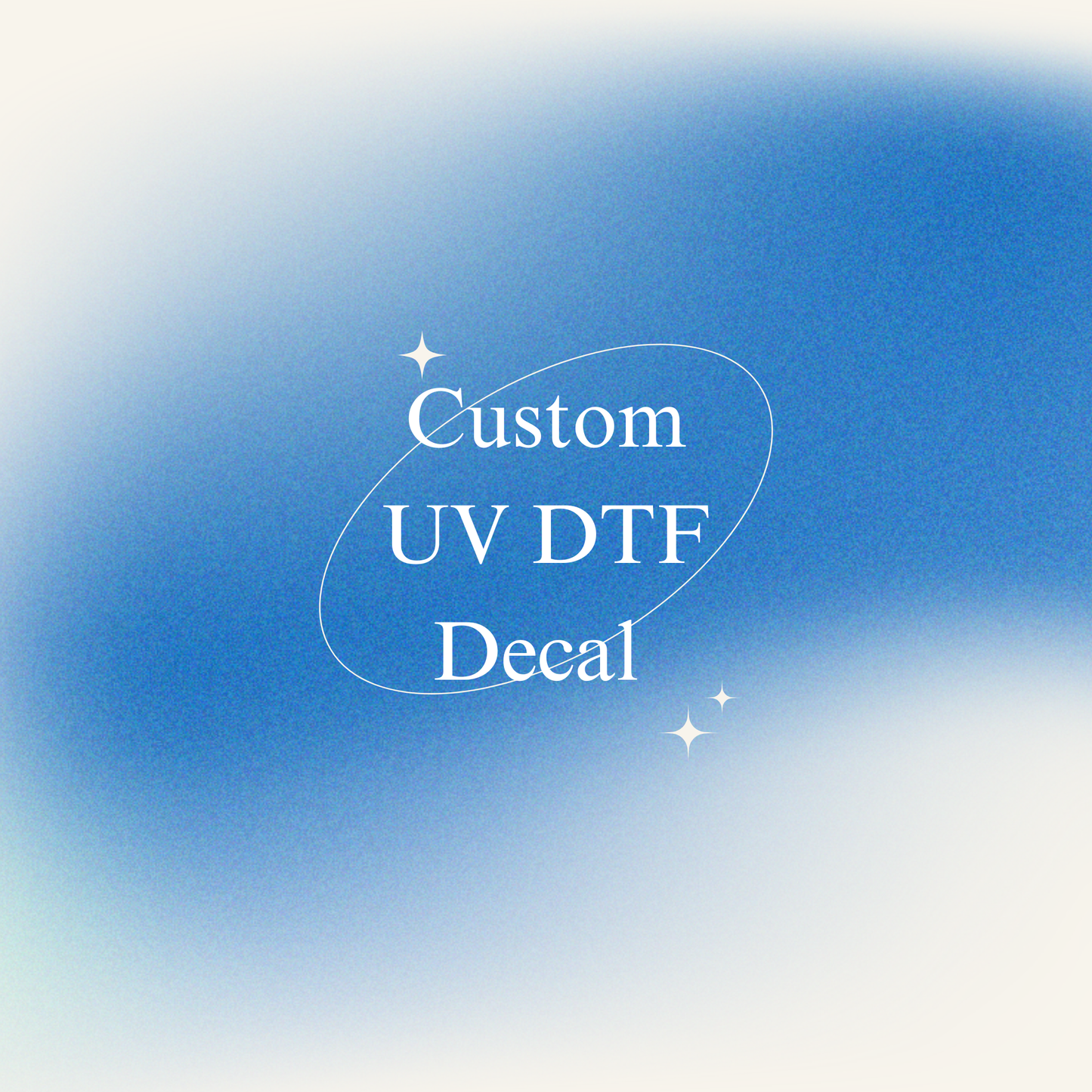Custom UV-DTF Decal Design (Design + Print)