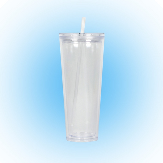 24oz Acrylic Snow Globe Tumblers