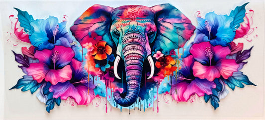 Elephant & Flowers