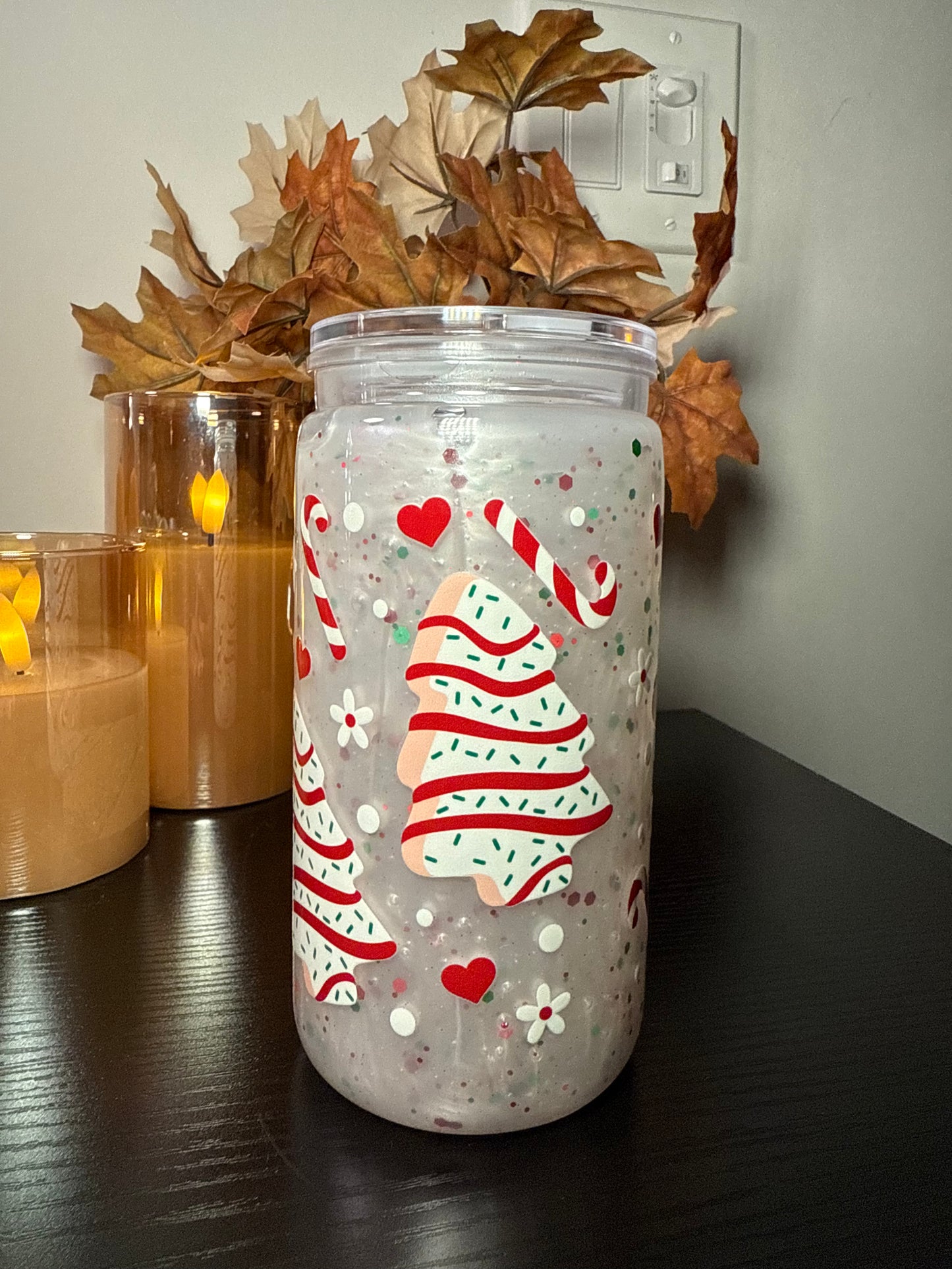 Premade- Christmas Tress Treats Cup
