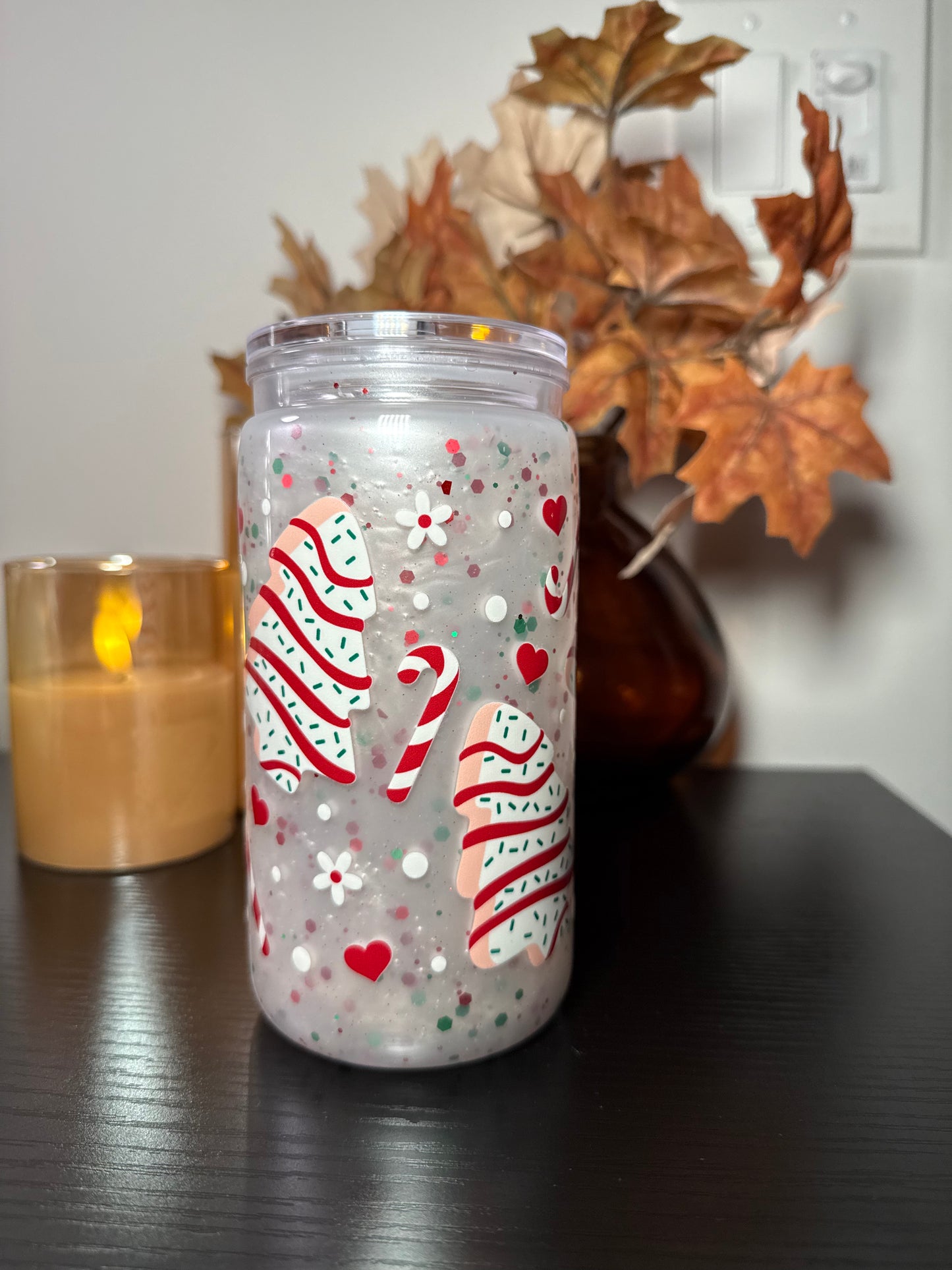 Premade- Christmas Tress Treats Cup